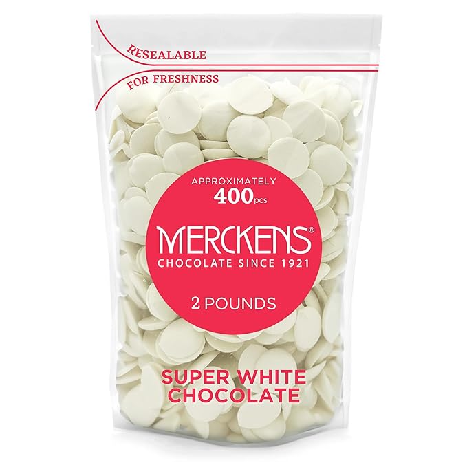 Merckens Super White Melting Chocolate - Resealable Bag