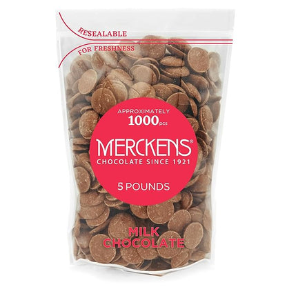 Merckens Milk Melting Chocolate - Resealable Bag